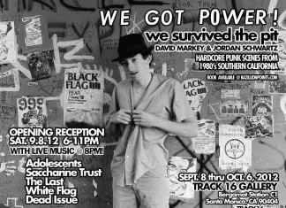 The Adolescents, Saccharine Trust, White Flag, the Last, Dead Issue Will Play Sept. 8 for WE GOT POWER! Party; Likely Swan Song for Track 16 Gallery as Demolition Looms