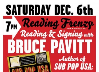 Sat 12/6, Portland, OR: SUB POP USA Party at Reading Frenzy/Beacon Sound w/Bruce Pavitt & Selector Dub Narcotic