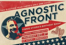 NYHC: Vinnie Stigma Turns 60 at St. Vitus in Brooklyn on Dec. 3rd