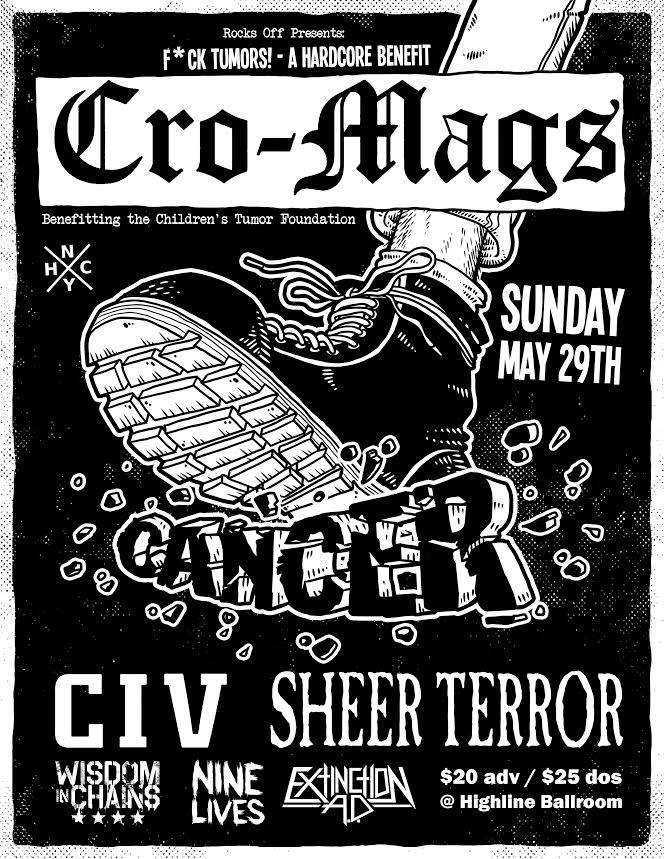 NYHC: Sheer Terror and Cro-Mags Unite w/CIV, Wisdom in Chains to