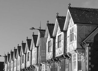 ROOTS of Birmingham’s British Steel | on SiriusXM Buildings a few blocks from Ozzy Osbourne's and Geezer Butler's boyhood homes, Aston, Birmingham, UK. Photo by Ian Christe